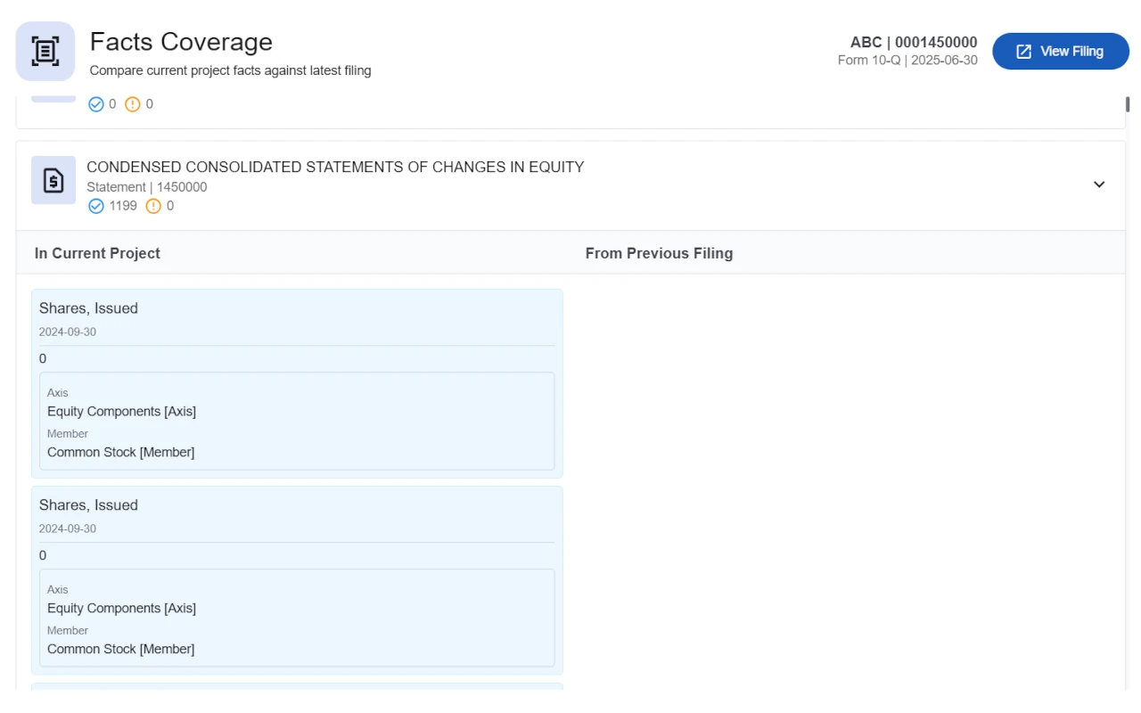 Screenshot of Built-in Validation feature